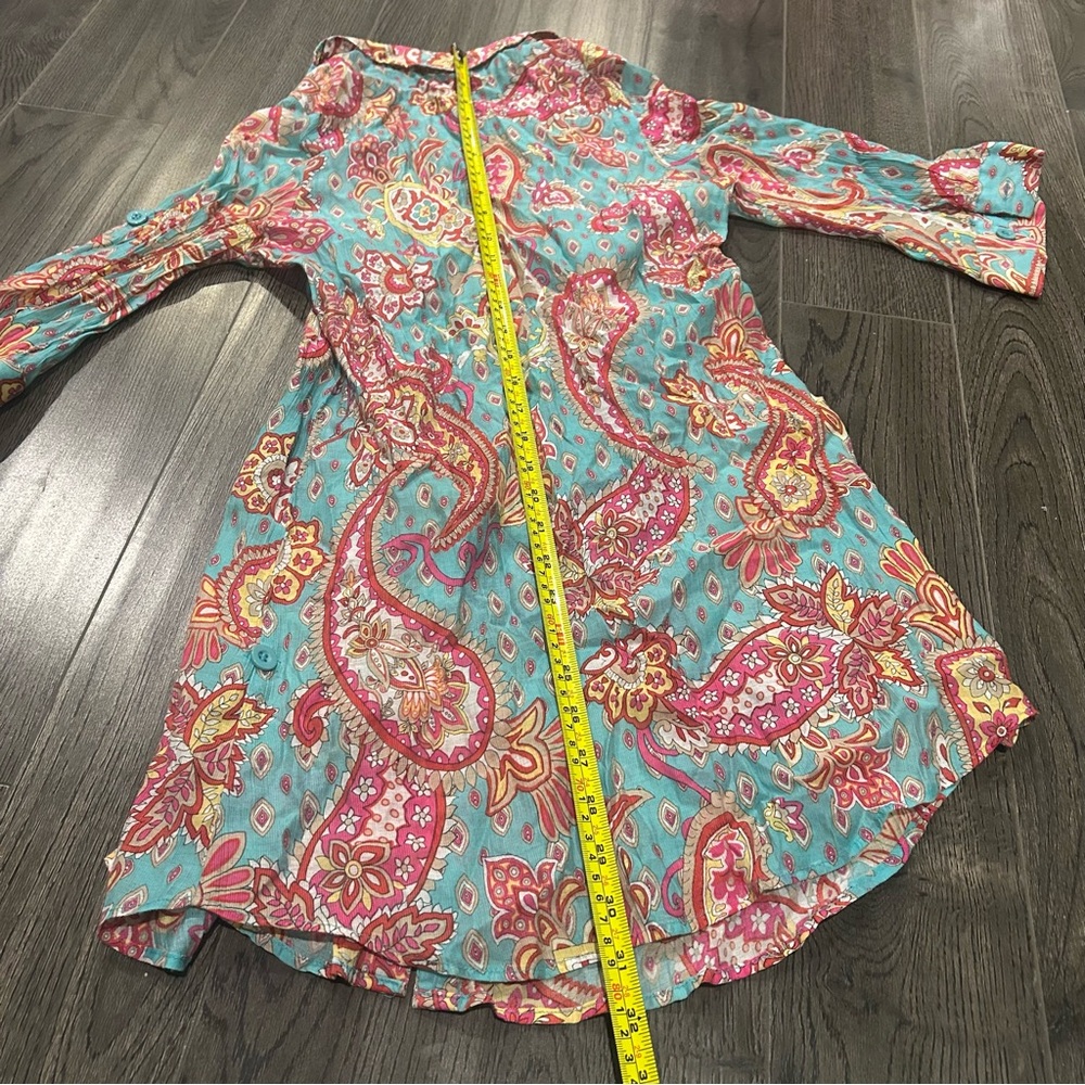 Paisley Print Button-Down Shirt for Women - Picture 5 of 7